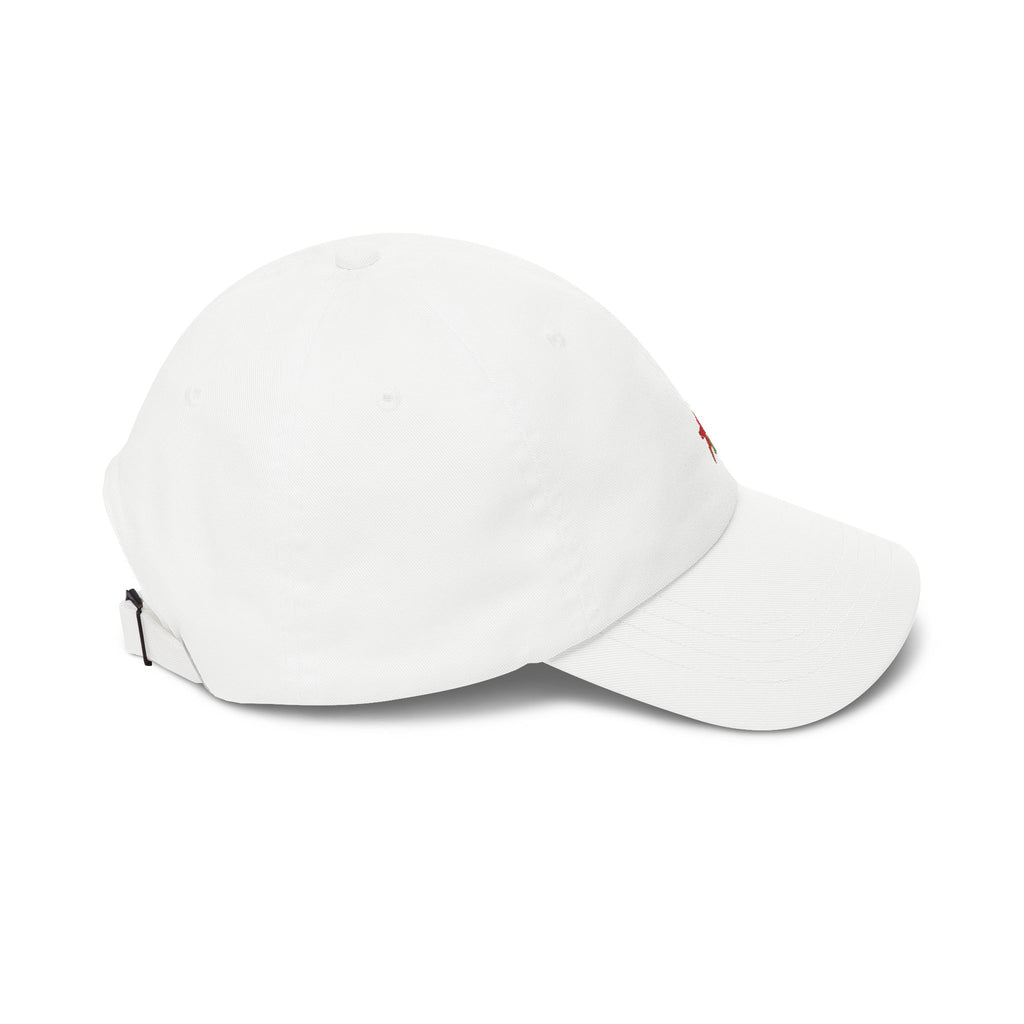 Dad Cap — "Vibes Always" Embroidered White Baseball Hat
